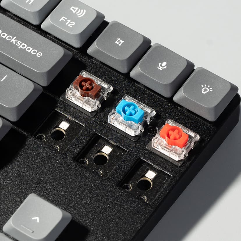 Keychron K1 Max - Low profile Gateron Red Johdollinen ja langaton Gateron Low Profile 2.0 Red Pohjoismainen