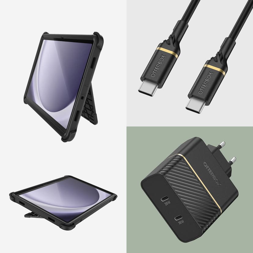 Otterbox Defender Samsung Galaxy Tab A9+ Svart