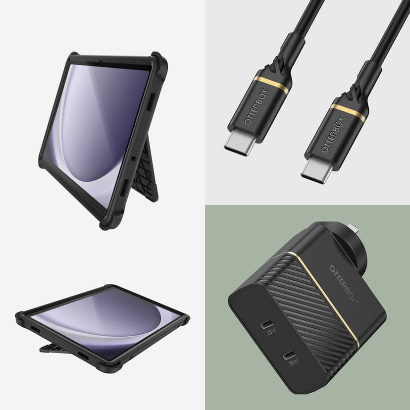 Otterbox Defender Samsung Galaxy Tab A9+ Svart