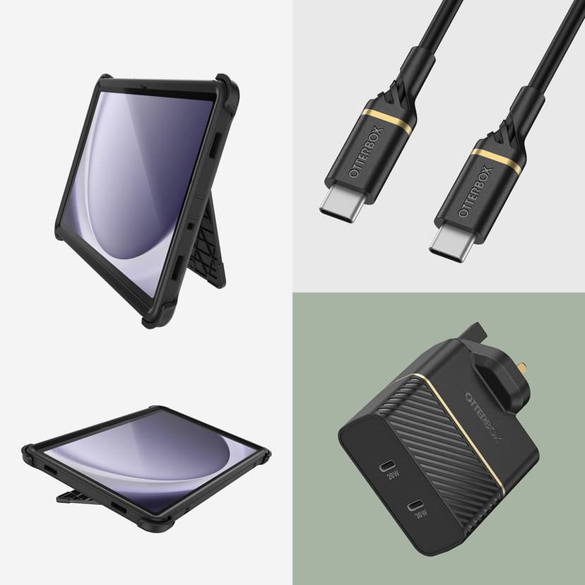 Otterbox Defender Samsung Galaxy Tab A9+ Svart