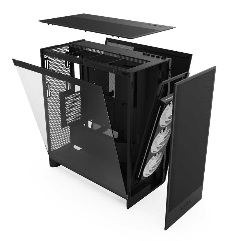 NZXT H7 Flow RGB (2024) Midi Tower Svart