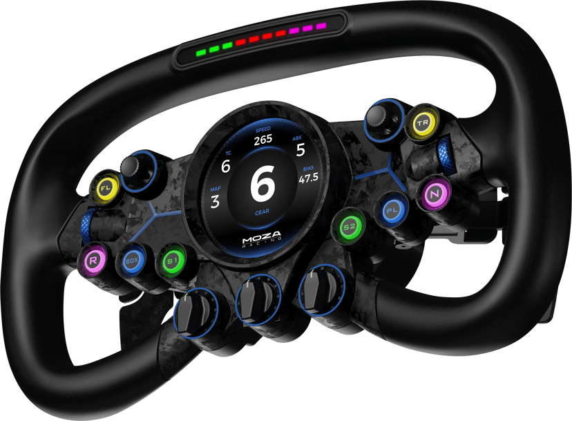 Moza Racing Vision GS Steering Wheel Svart