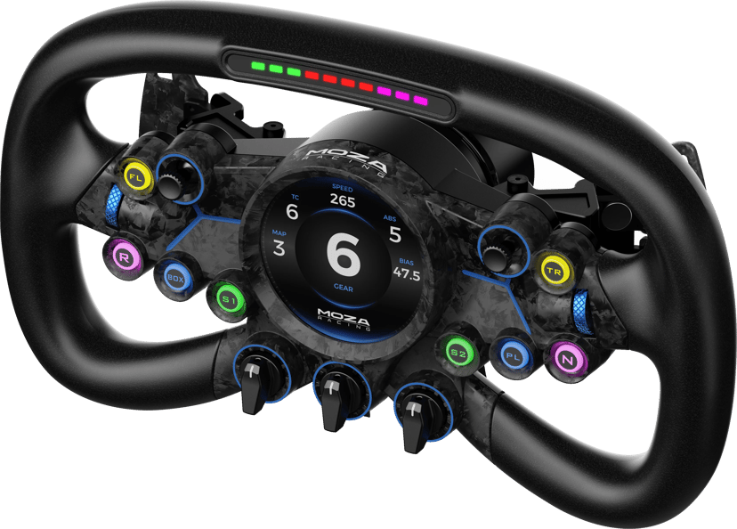 Moza Racing Vision GS Steering Wheel Svart