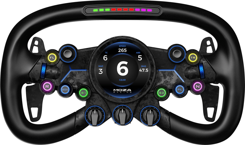 Moza Racing Vision GS Steering Wheel Svart