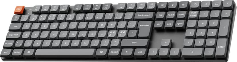 Keychron K5 Max - Low profile Gateron Brown Langallinen & langaton Gateron Low Profile 2.0 Brown Pohjoismainen