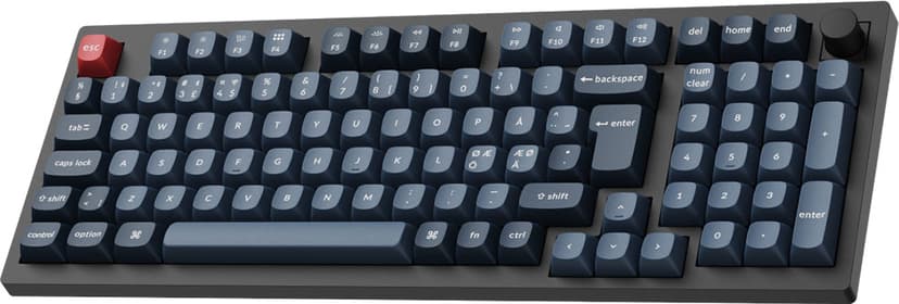 Keychron V5 Max - Gateron Jupiter Brown Johdollinen ja langaton Gateron Jupiter Brown Pohjoismainen