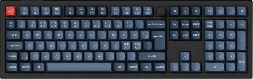 Keychron V6 Max - Gateron Jupiter Red Gateron Jupiter Red Pohjoismainen