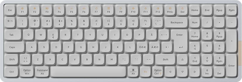 Lofree FLOW100 - Kailh Ghost Low-profile Kablet og trådløst Lofree × Kailh Ghost Low-profile Nordisk