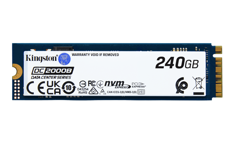 Kingston Technology DC2000B 240 GB M.2 PCI Express 4.0 NVMe 3D TLC M.2 PCIe 4.0