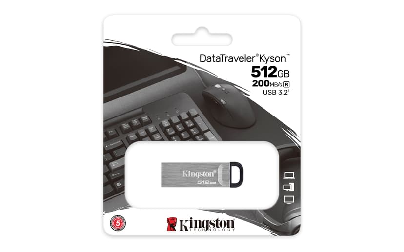 Kingston Kyson 512GB 512GB USB Type-A Zilver