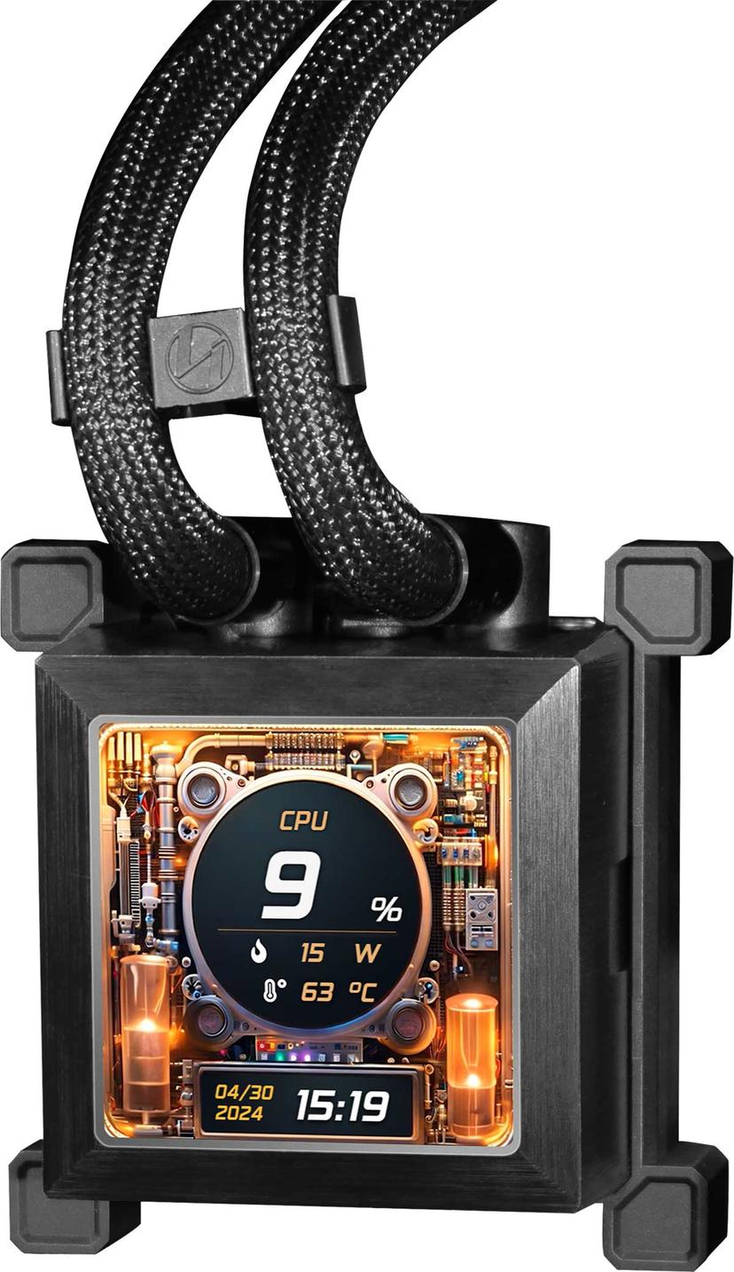 Lian-Li Hydroshift LCD 360S AiO væskekjøler Svart