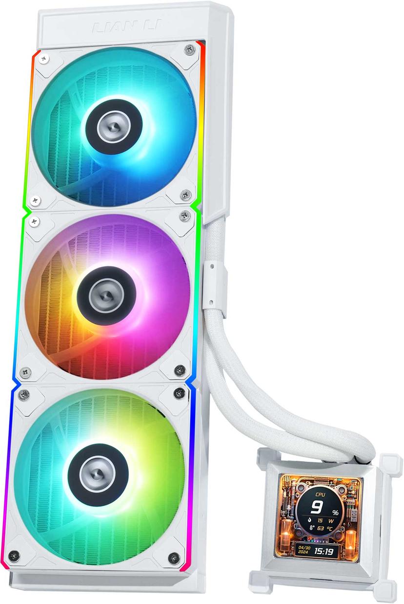Lian-Li Hydroshift LCD 360R AiO væskekjøler Hvit