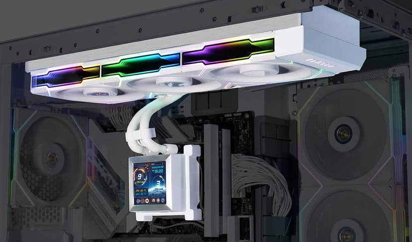 Lian-Li Hydroshift LCD 360Tl AiO -nesteenjäähdytin Valkoinen