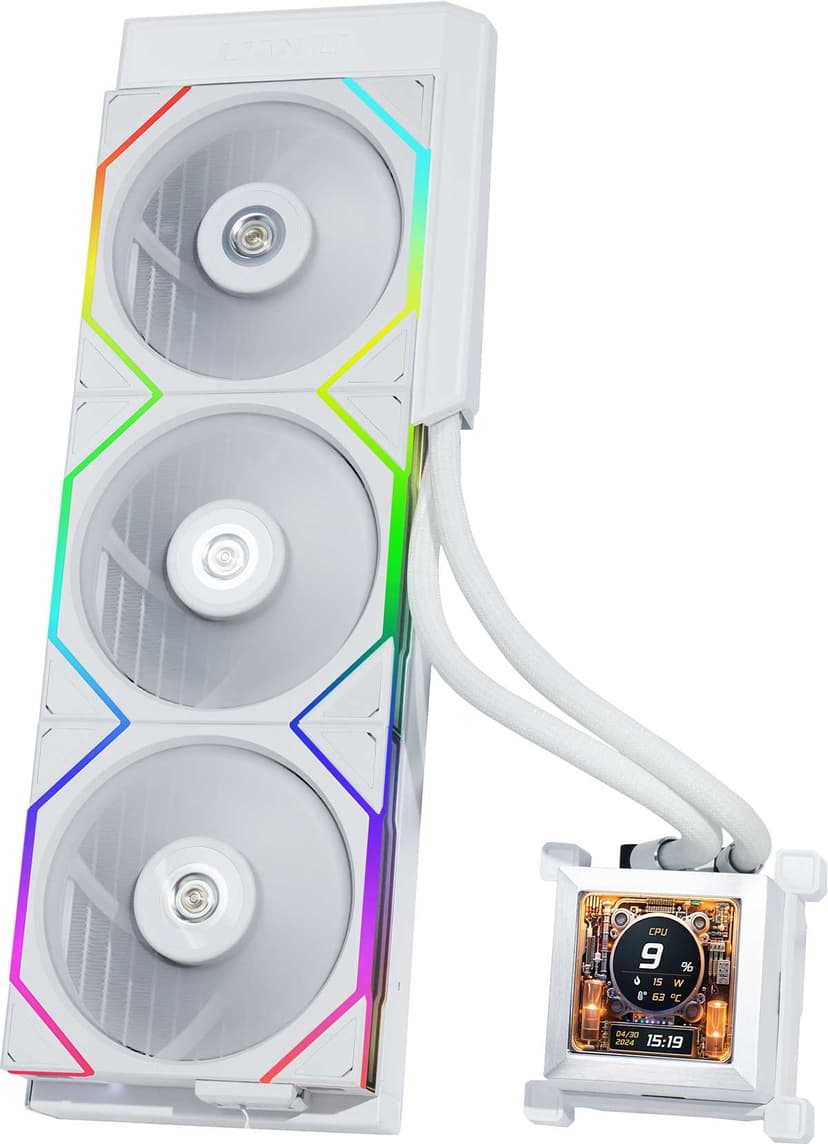 Lian-Li Hydroshift LCD 360Tl AiO -nesteenjäähdytin Valkoinen