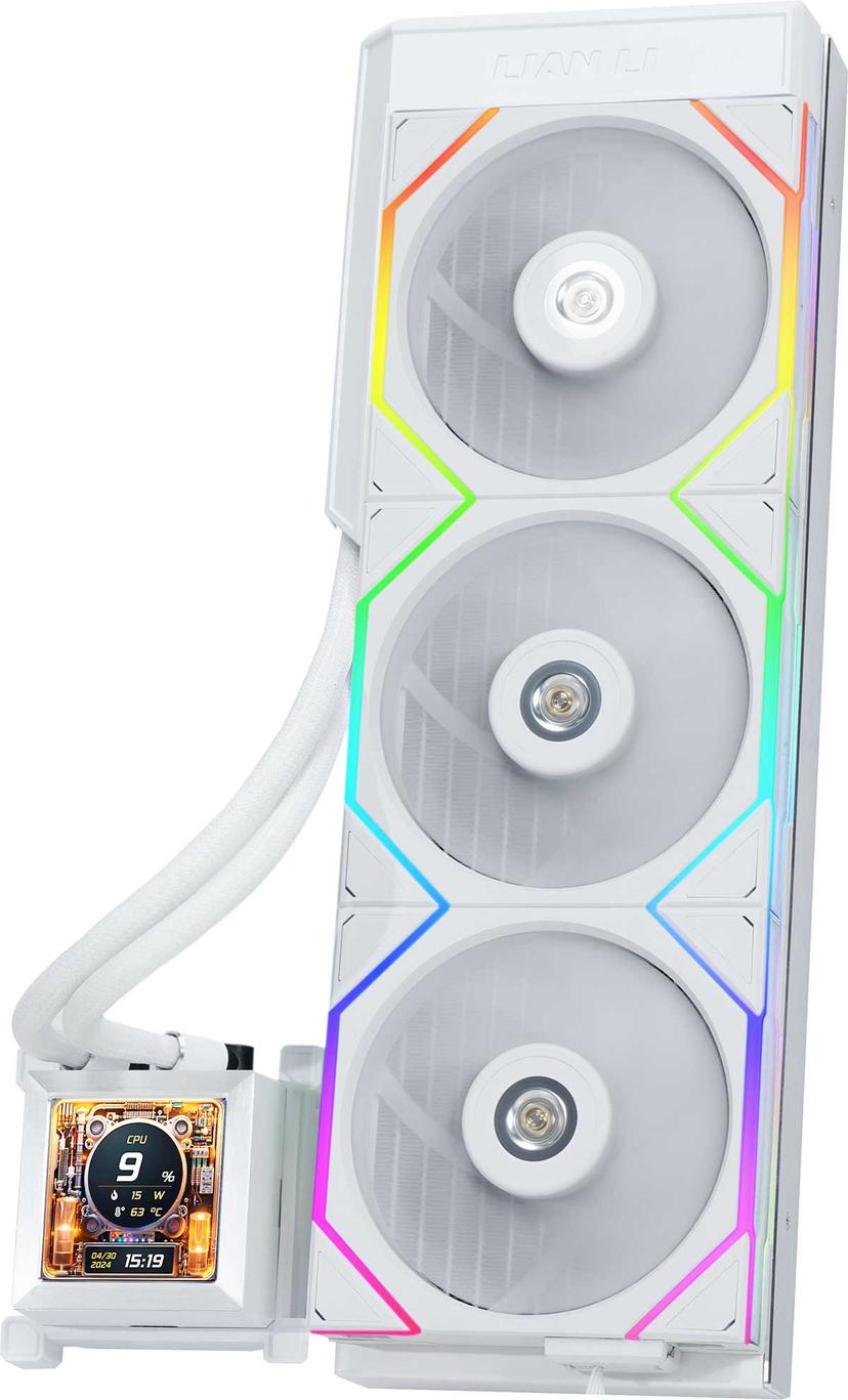 Lian-Li Hydroshift LCD 360Tl AiO -nesteenjäähdytin Valkoinen