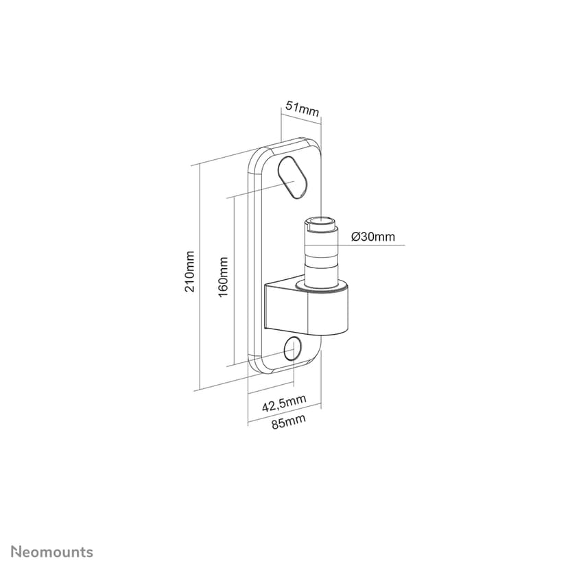 Neomounts NEXT - AWL75-450WH - Muuradapter voor DS70-450WH1 en DS75-450WH2