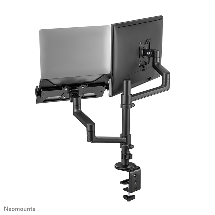 Neomounts NEXT Lite - DS20-425BL2 - Dual Monitorarm - 17-27" scherm en 11,6-17,3" laptop