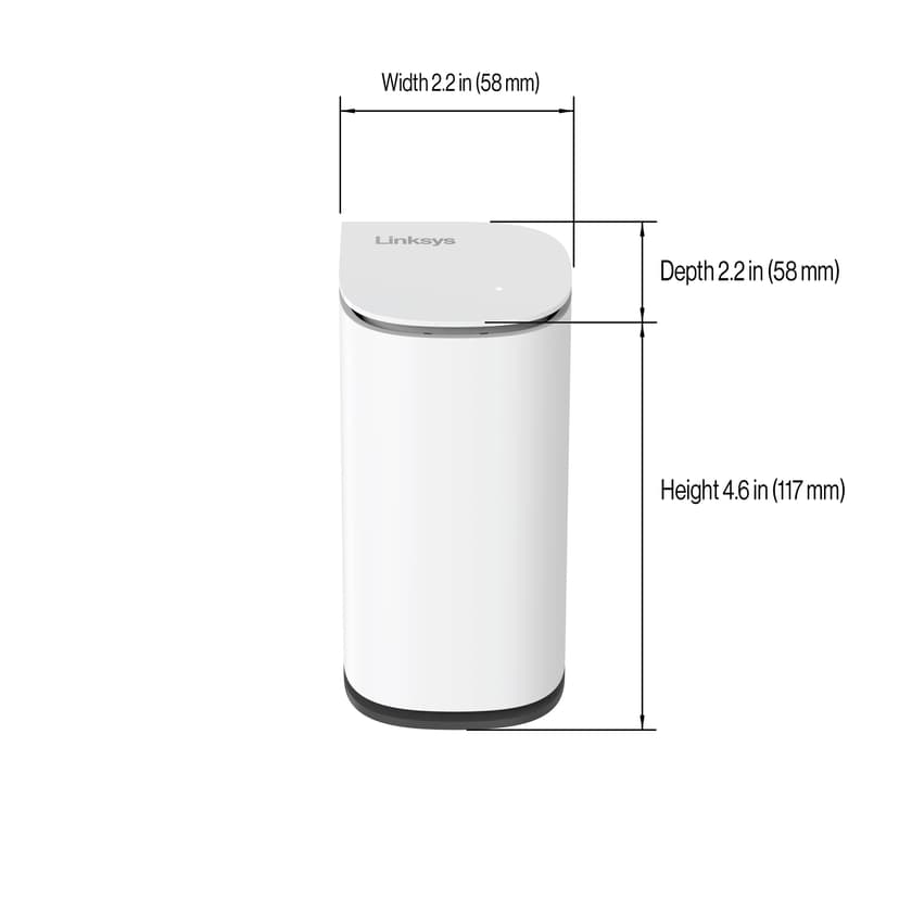 Linksys Velop Micro 6 Dual Band Mesh WiFi 6 Router 3-Pack