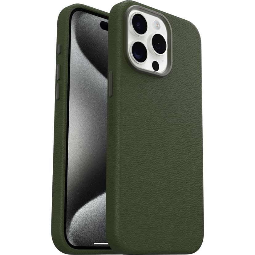 Otterbox Symmetry Series Cactus Leather MagSafe iPhone 15 Pro Max Vihreä