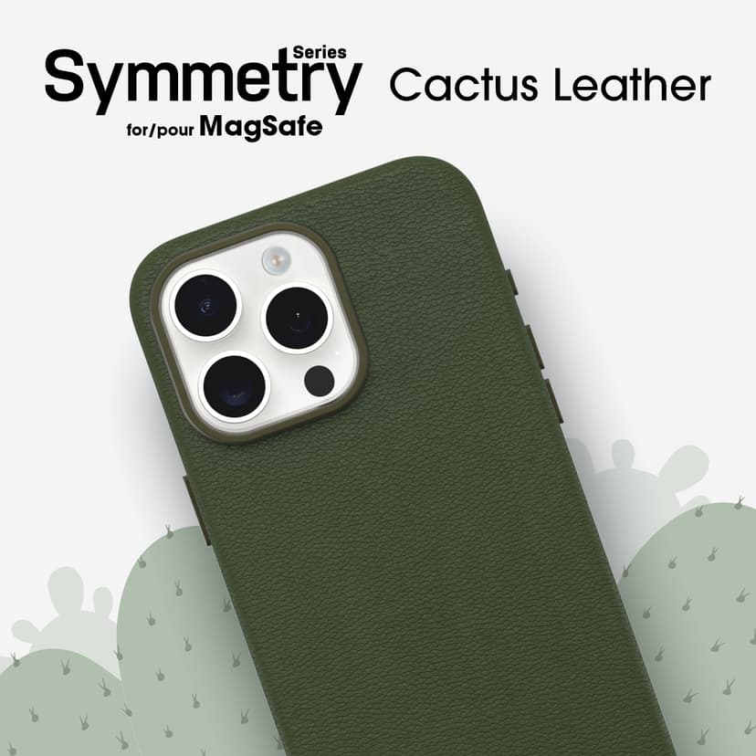 Otterbox Symmetry Series Cactus Leather MagSafe iPhone 15 Pro Max Vihreä