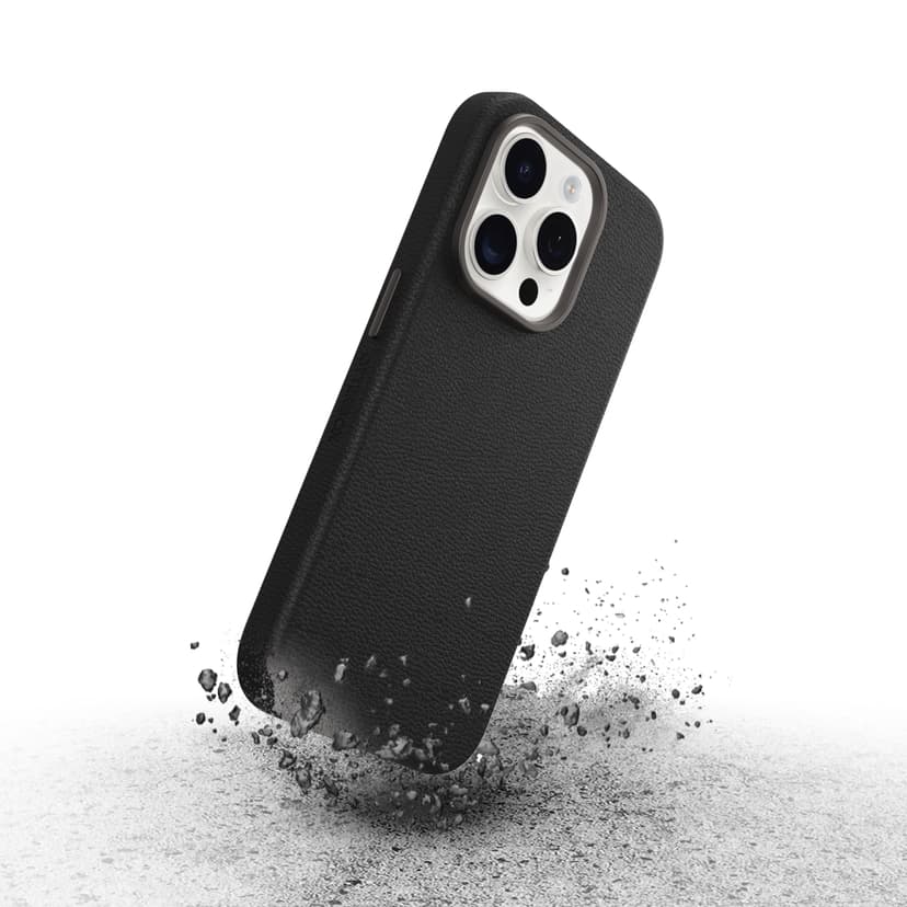 Otterbox Symmetry Series Cactus Leather MagSafe iPhone 15 Pro Musta
