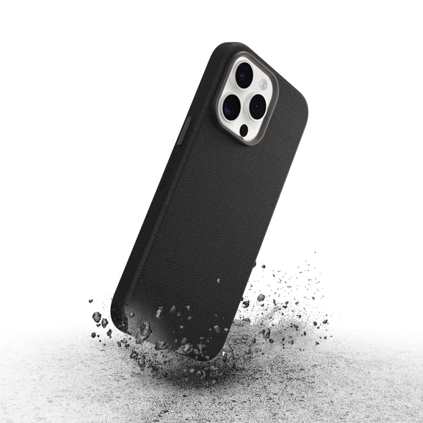 Otterbox Symmetry Series Cactus Leather MagSafe iPhone 15 Pro Max Musta