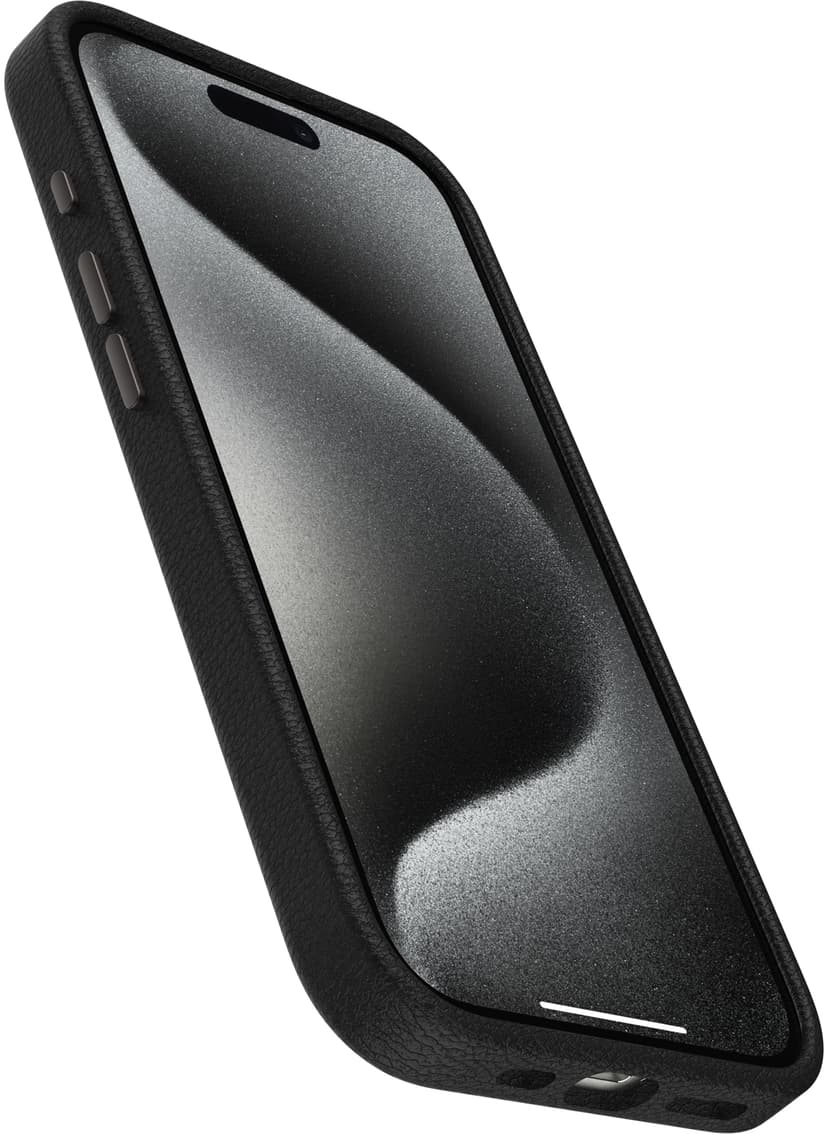 Otterbox Symmetry Series Cactus Leather MagSafe iPhone 15 Pro Musta
