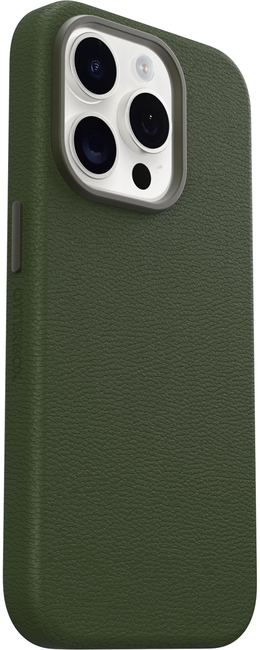 Otterbox Symmetry Series Cactus Leather MagSafe iPhone 15 Pro Grön