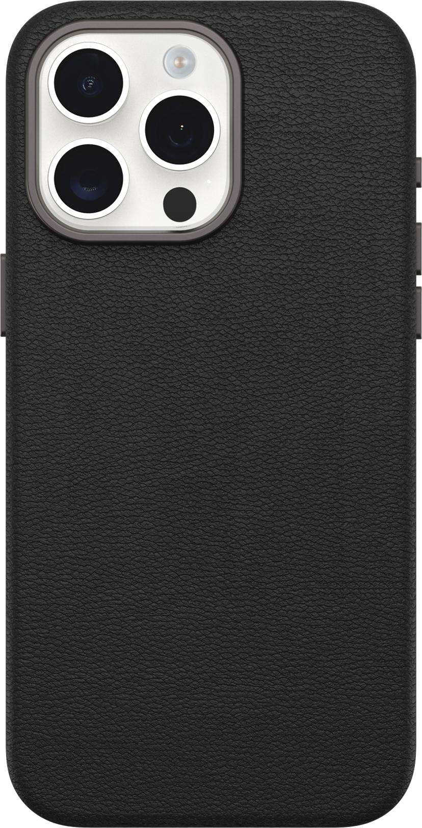 Otterbox Symmetry Series Cactus Leather MagSafe iPhone 15 Pro Max Svart