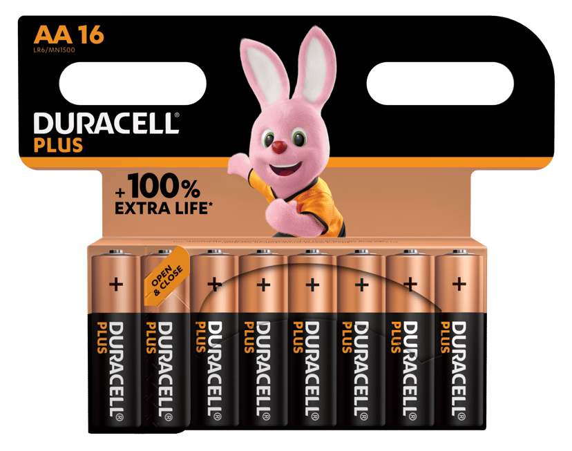 Duracell Plus 100 AA 16-p