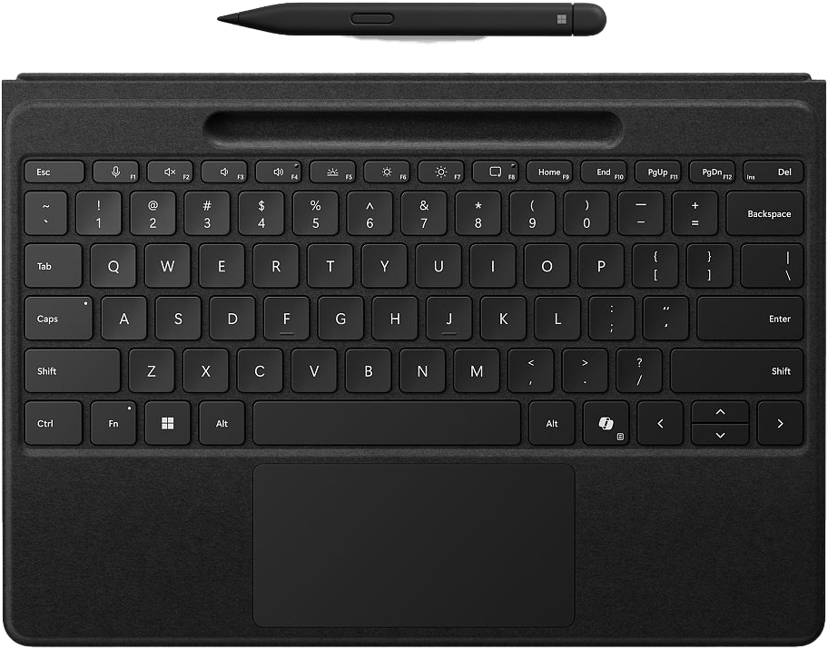 Microsoft Surface Pro Flex Typecover + Pen 2 Microsoft Surface Pro 10, Microsoft Surface Pro 11 Nordisk Sort