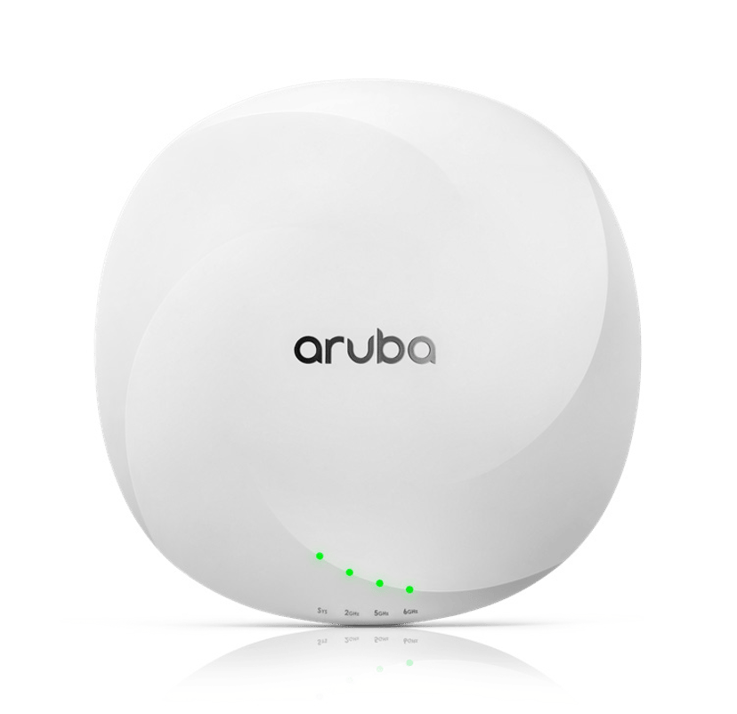 HPE Aruba Networking AP-655 (RW) Tri Radio 4x4 802.11ax Wi-Fi 6E Internal Antennas Campus AP 4800 Mbit/s Hvit Strøm over Ethernet (PoE)