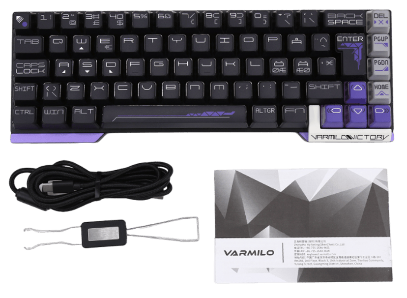 Varmilo Victory Hall 65% Kablet og trådløst Gateron Magnet Linear Nordisk