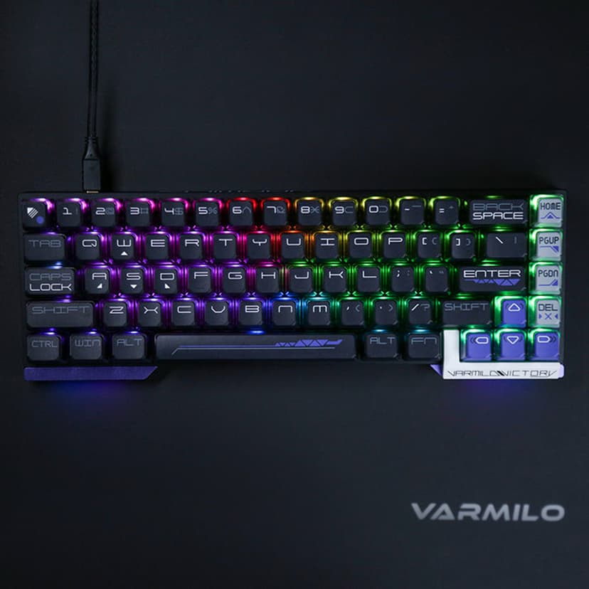 Varmilo Victory Hall 65% Trådbunden och trådlös Gateron Magnet Linear Nordisk
