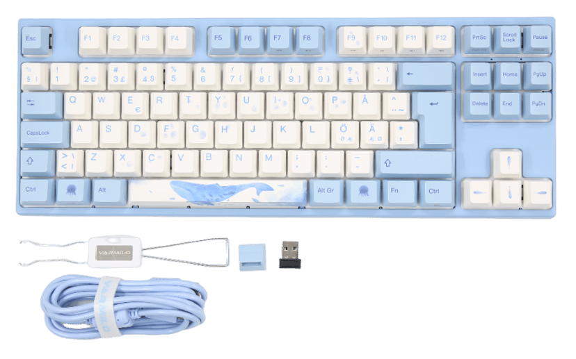 Varmilo Sea Melody V3 - TKL Johdollinen ja langaton Gateron G Pro 3.0 Red Pohjoismainen