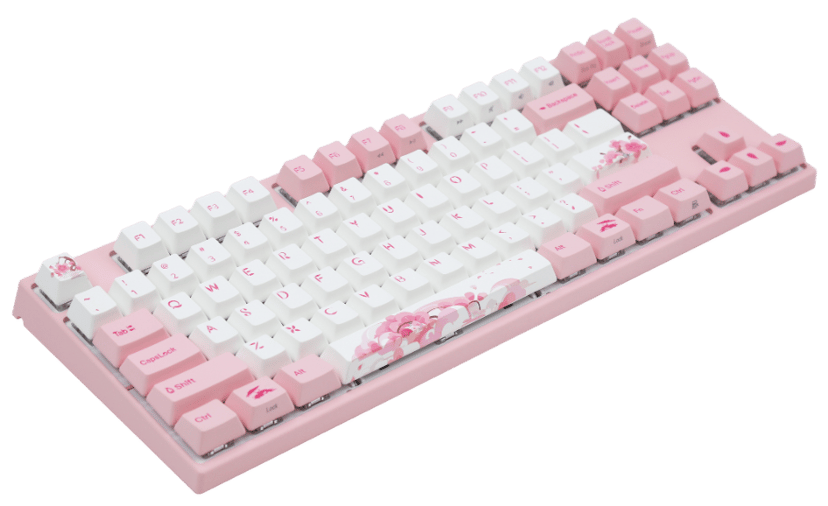 Varmilo Sakura V3 - TKL Ledning & Trådløs Gateron G Pro 3.0 Brown Nordisk