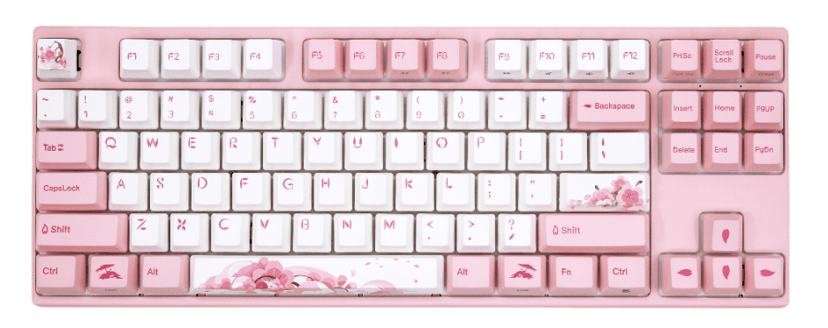 Varmilo Sakura V3 - TKL Ledning & Trådløs Gateron G Pro 3.0 Brown Nordisk