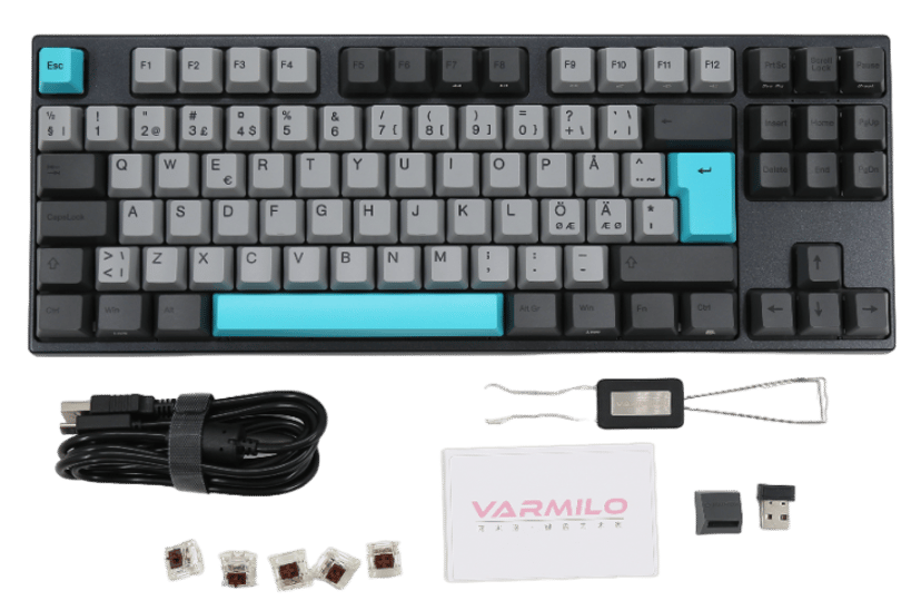 Varmilo Moonlight V3 - TKL Johdollinen ja langaton Gateron G Pro 3.0 Brown Pohjoismainen