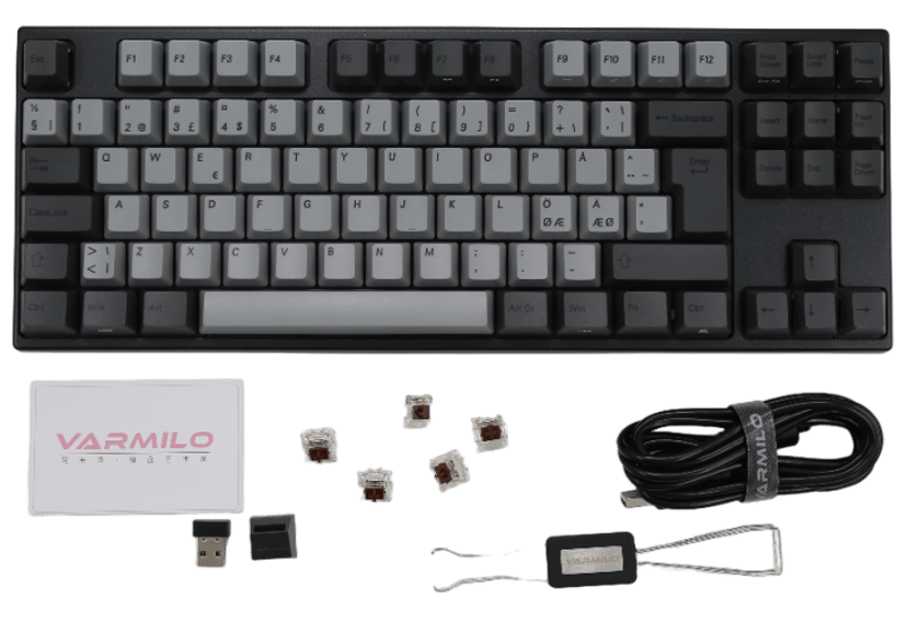 Varmilo Ink Rhyme V3 - TKL Johdollinen ja langaton Gateron G Pro 3.0 Red Pohjoismainen