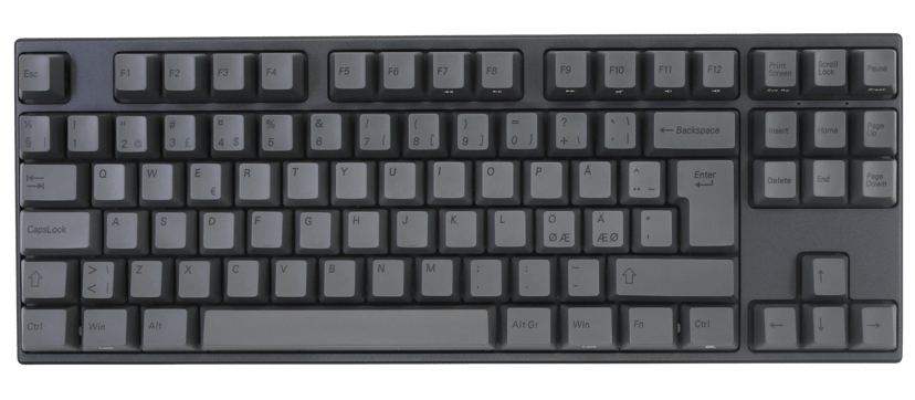 Varmilo Charcoal V3 - TKL Trådbunden och trådlös Gateron G Pro 3.0 Red Nordisk