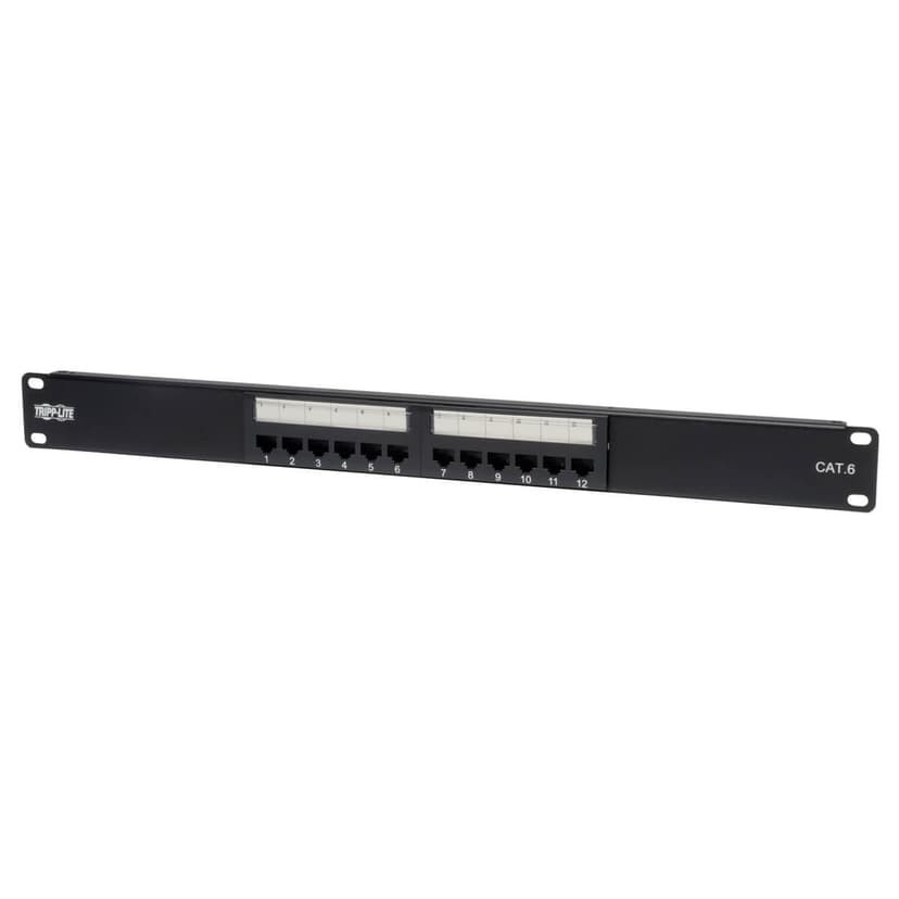 Eaton 12-Port 1U 19" Patch Panel Cat6 Svart 1U