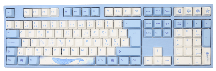 Varmilo Sea Melody V3 Trådbunden och trådlös Gateron G Pro 3.0 Brown Nordisk