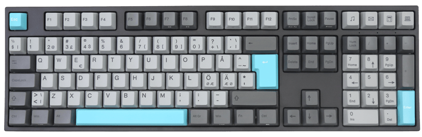 Varmilo Moonlight V3 Trådbunden och trådlös Gateron G Pro 3.0 Red Nordisk
