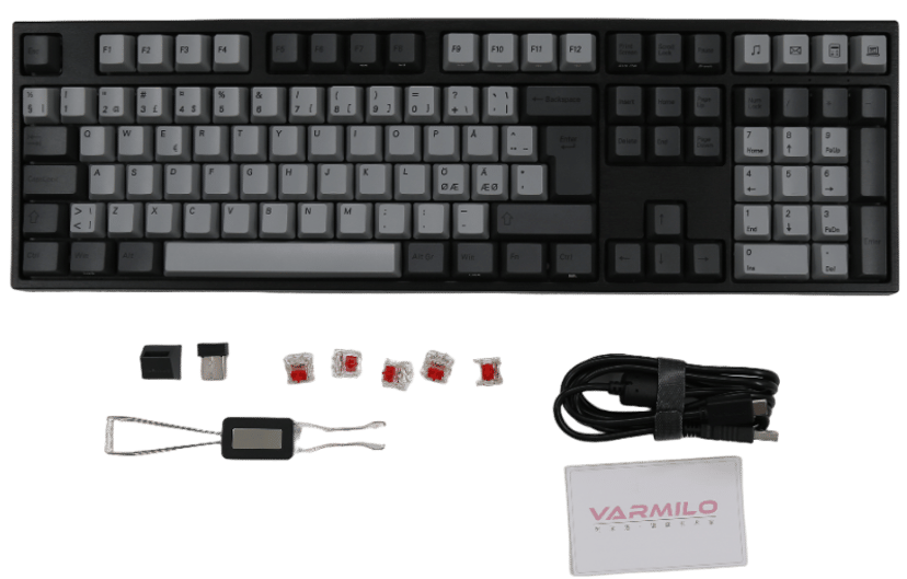 Varmilo Ink Rhyme V3 Johdollinen ja langaton Gateron G Pro 3.0 Brown Pohjoismainen