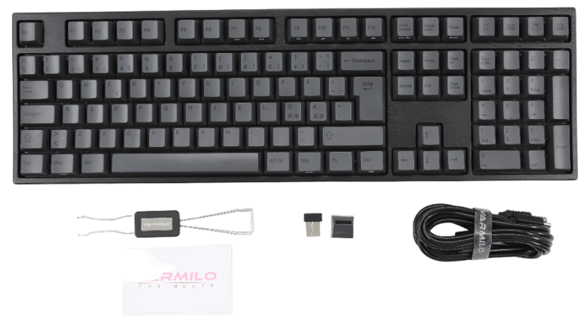 Varmilo Charcoal V3 Kablet og trådløst Gateron G Pro 3.0 Brown Nordisk