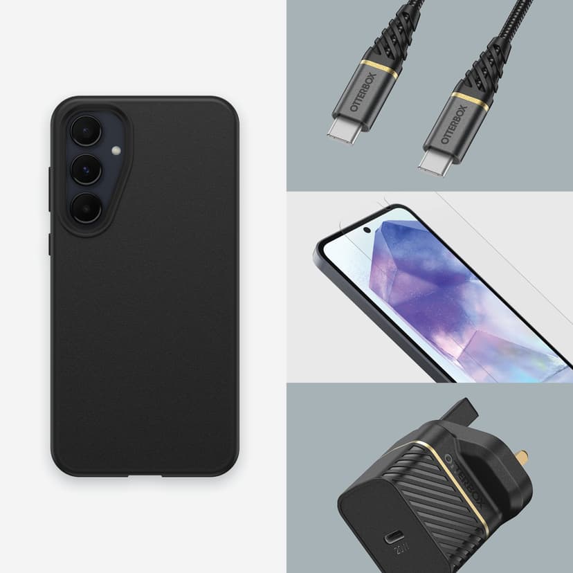 Otterbox React Series Samsung Galaxy A55 5G Musta
