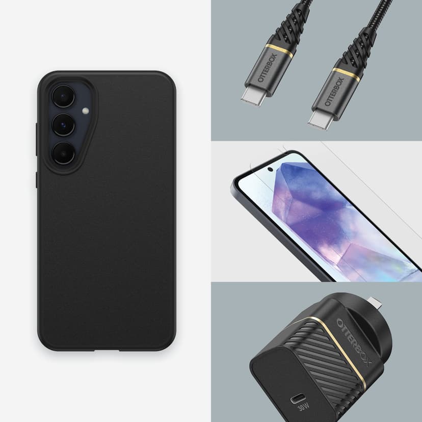 Otterbox React Series Samsung Galaxy A55 5G Musta