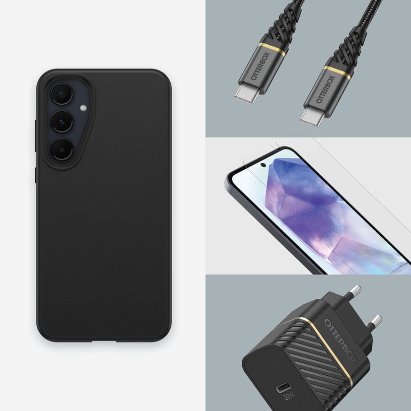 Otterbox React Series Samsung Galaxy A55 5G Zwart