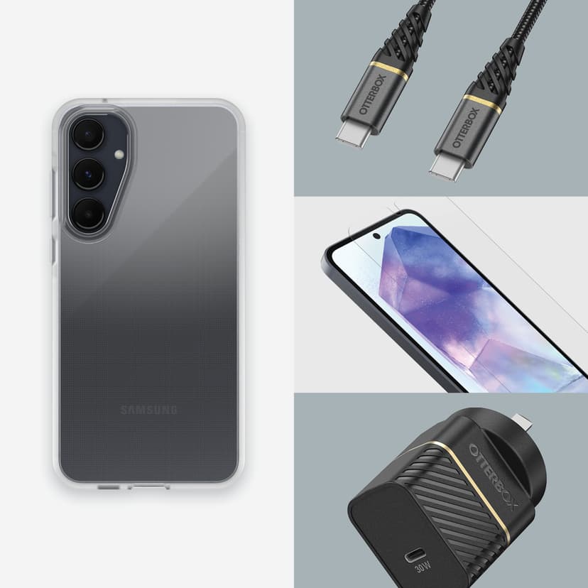 Otterbox React Series Samsung Galaxy A55 5G Läpinäkyvä