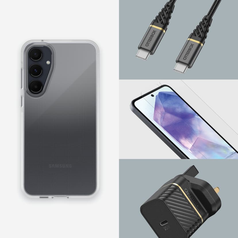Otterbox React Series Samsung Galaxy A55 5G Läpinäkyvä